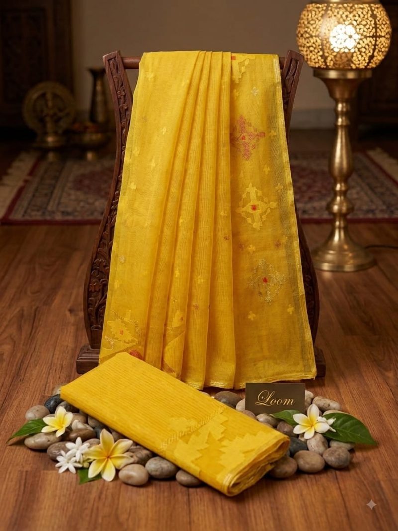 Half Silk Dhakai Jamdani